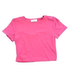 Aritzia Babaton Contour Crew Neck Crop Top